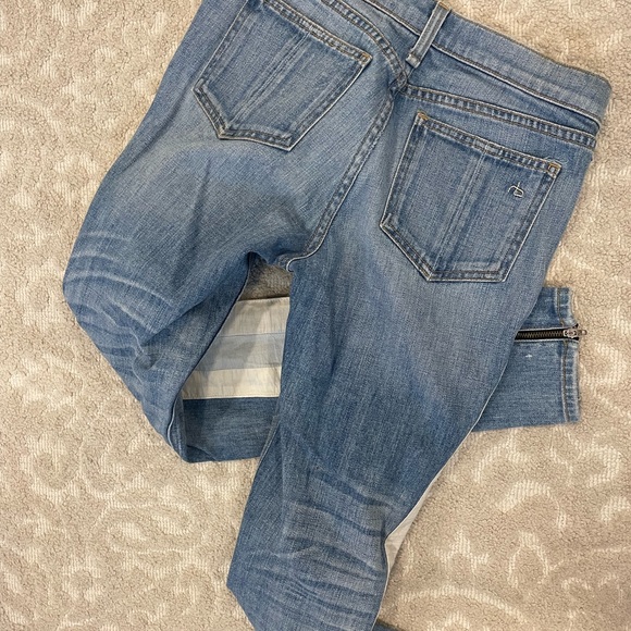 Rag & bone heads 26 zipper pants women’s straight skinny relay - Picture 6 of 7